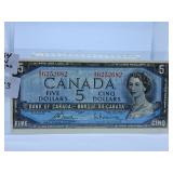 1954 Canada Five Dollar Bill