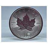 2021 .9999 Fine Silver 1 Oz Canada Five Dollar