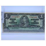 1937 Canada One Dollar Bill