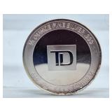 .999 1/2 Ounce Fine Silver TD Coin