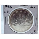Brilliant Uncirculated 1966 Canada One Dollar