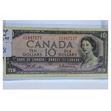 1954 Canada Ten Dollar Bill