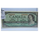 Uncirculated 1954 Canada One Dollar Bill