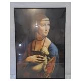 Framed Print of Leonardo Da Vinci "Lady with an
