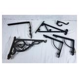 Steel shelf brackets and plant hangers brackets
