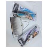 Conair Curling Irons & Silver Purse