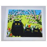 Maud Lewis Print - Three Black Cats 332/500