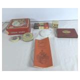Cigarette tin, cookie tin, mint tins, viewmaster