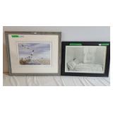 2 framed prints "Return of the snows" by Susan
