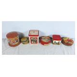 Cookie, candy and nut tins