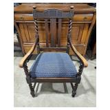 Vintage barley twist arm chair