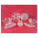 Glass Serving Pieces & Bud Vases