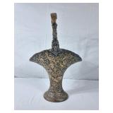 Victorian Brides Basket - Silver Plated 17.5"H