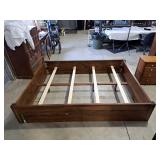 Solid wood queen size bedframe 64" Wide 84" Long