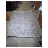Area Rug with abstract geometric design 83" X