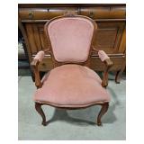 Vintage Victorian  armchair with a solid wood