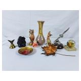 Maple Leaf Decor, Vases, Eagle Bell, Painted Owl