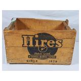 Vintage Hires Rootbeer Wood Crate