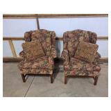 Matching Kincaid Floral Chairs with Throw Pillows