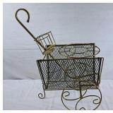 Mid century brass drink caddy