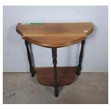 Wooden Half moon side table