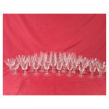 Pretty Glass Stemware - 32pcs