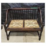 Mid century accent bench