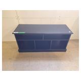 Black Wooden Tv Table with built in media storage