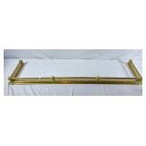Vintage Brass fireplace fender - 58"wï¿½13"d