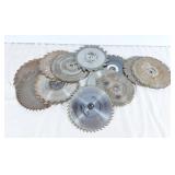 Assortment of circular saw blades