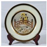 Japanese Chokin Gold Metal Gilded Plate - 1983