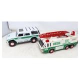 HESS sport utility vehicle and fire truck