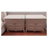 Pair of painted night stands