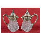 Silver plated Lions Head Pitcher/Creamer