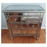Elegant Mirrored 3 drawer dresser