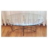 Elegant & modern glass top coffee table