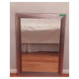 Modern Wave framed mirror