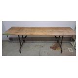 5 wooden folding tables. 4 the same size 1
