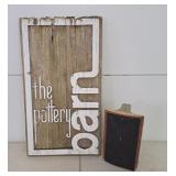 The Pottery Barn Wood Sign & Stamp