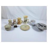 Assortment of Pottery - Trivet, Bowl, Covered