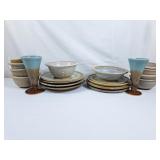 Assortment of Pottery Plates & Bowls & Vince