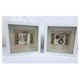 Shadow Box Framed Shell Art - 11'x11'