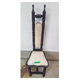 Vintage Jacobean Style High Back Chair