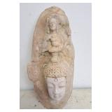 Signed pottery wall art decorator piece!