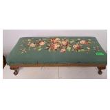 Vintage Embroidered Foot Rest