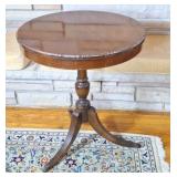 Duncan Phyfe Style occasional table with glass