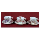 Trio of Teacups - Colclough, Hammersley &