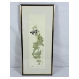 Tianey Tiemec Framed & Numbered Art Work 1987 -