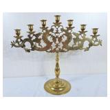 Vintage Brass Chinese ornate Dragon candelabra