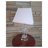 Table Lamp with wide glass base